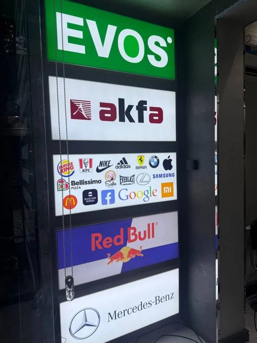 Banner, 3D bo’rtma hariflar, setka,arokil tashqi va ichki reklamalar