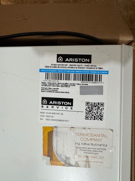 Centrala termica murala in condensare Ariston CLAS ONE WIFI 35, 35 kW