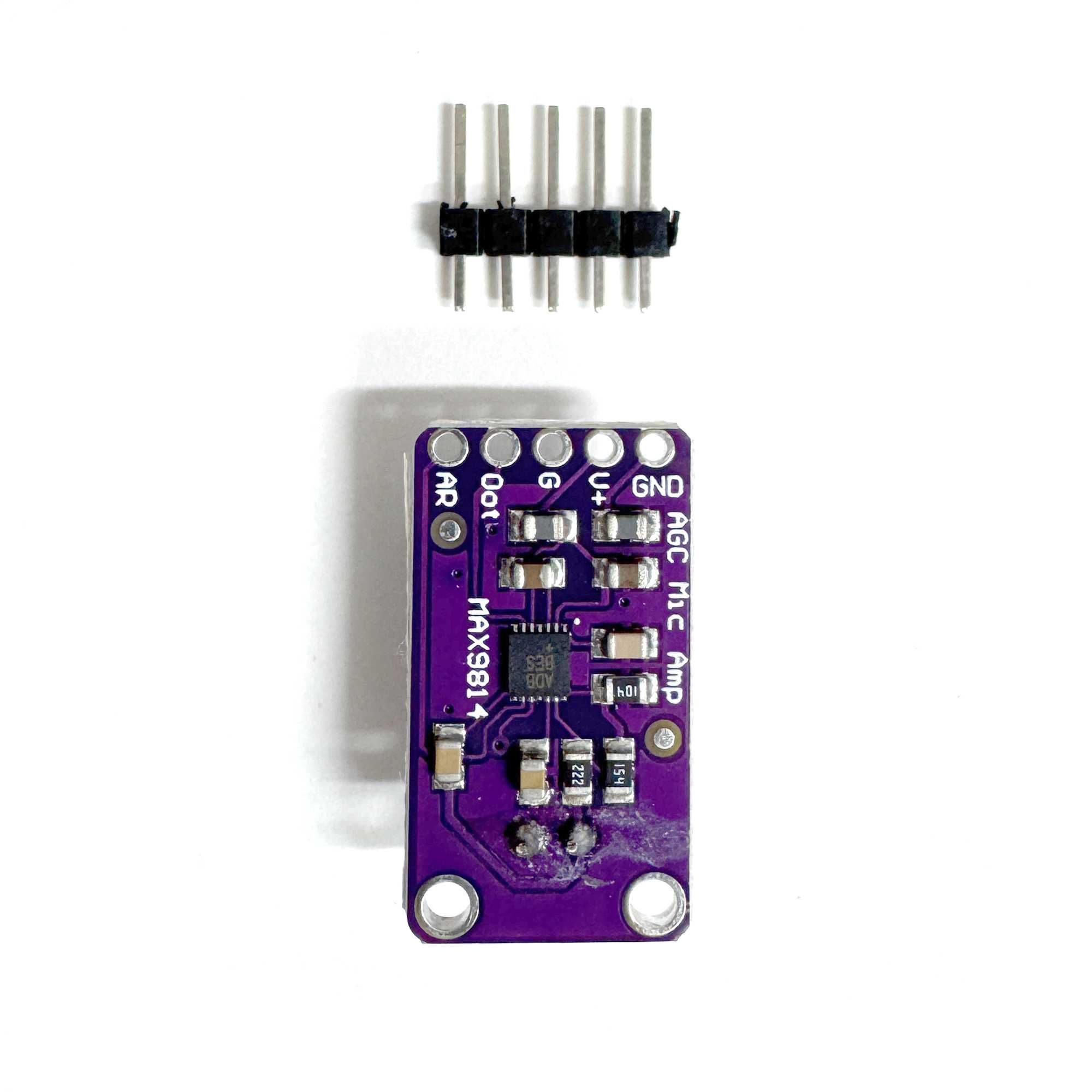 Модуль микрофона с усилителем Max 9814 для Arduino