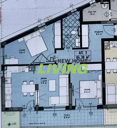 Продава се Тристаен апартамент в Пловдив, Христо Смирненски - 99 кв.м за 1202 €/кв.м - Снимка #2