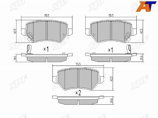 Колодки тормозные Opel Astra