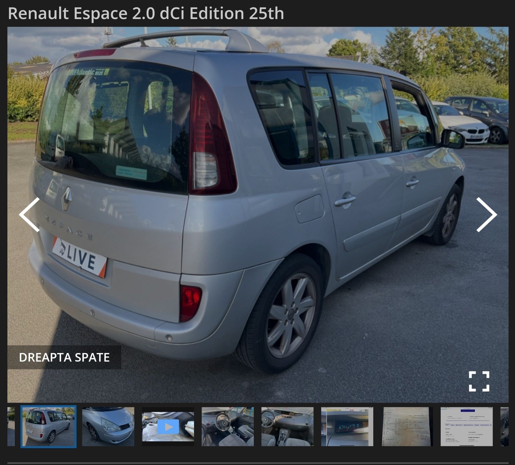 4500e fix Renault Espace 07.2010, Automat , DVD,Navi, Edition25, inmat