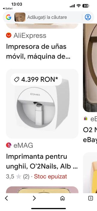 Imprimanta portabila pentru unghii O’ 2Anails h1 profesionala