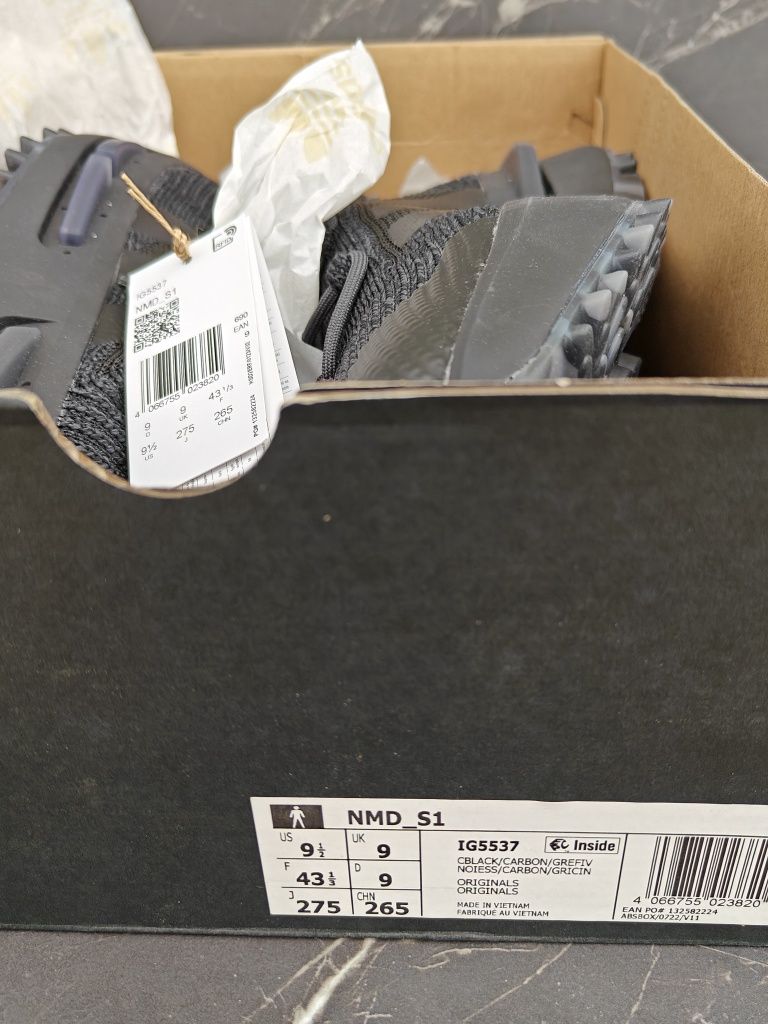 Adidași Adidas NMD S1 Black *cool*ultraboost*vară*negru