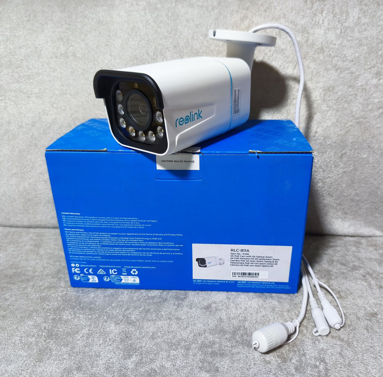 Камера Reolink RLC-811A (P430) 8MP 4K PoE 5X Zoom IP