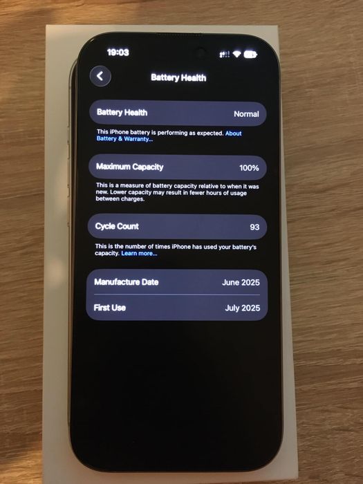 Vand iphone 16 pro 256 gb