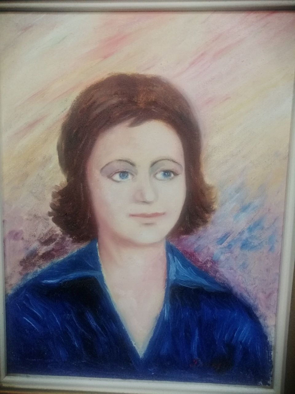 Tablou, portret Regina Angliei panza, pictor Timofti