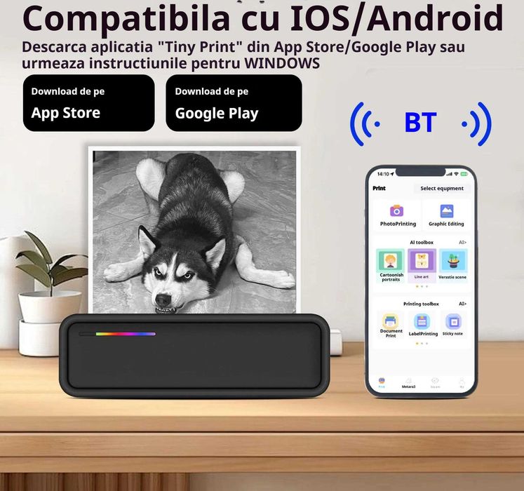 Imprimanta termica portabila A4, VALA X9,