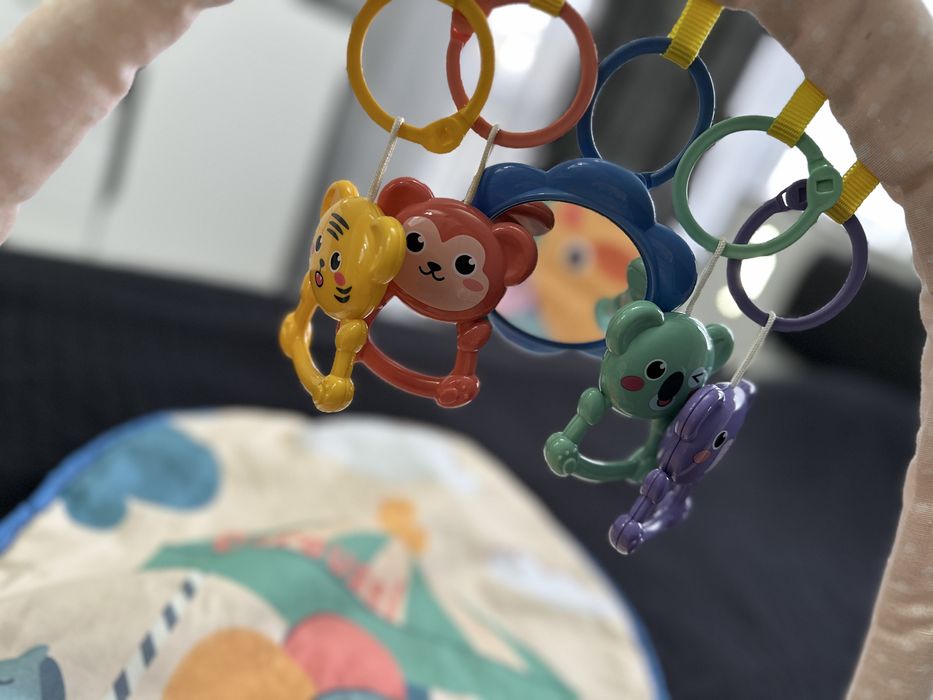 Активна гимнастика с пиано Carousel Синя