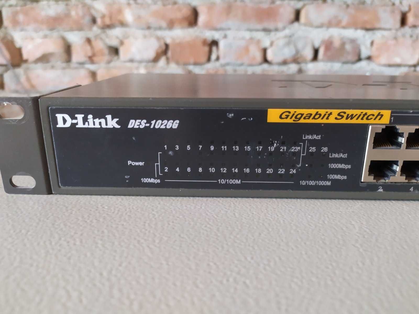 Суич D-Link DES-1026G, 24+2 порта