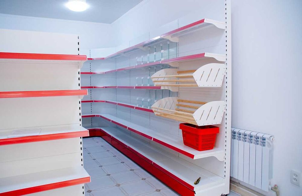 Стеллаж металлический сборный, полка стеллаж, полка металлическая aets