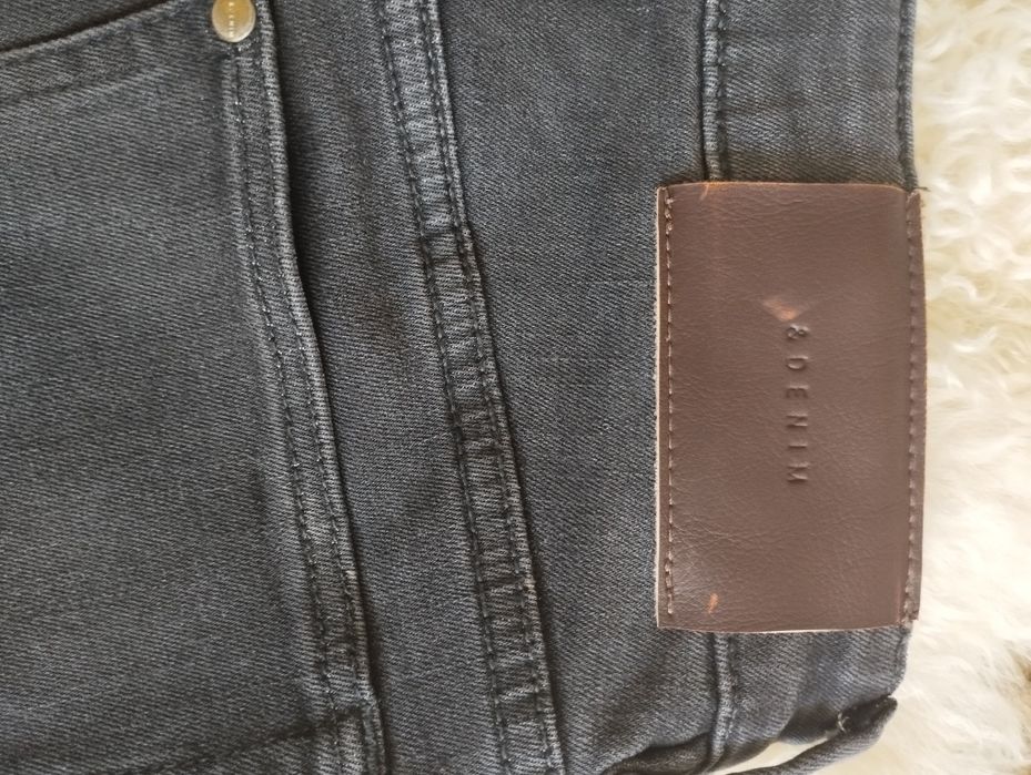 Blugi groși skinny, de culoare neagră, pentru 10-11 ani