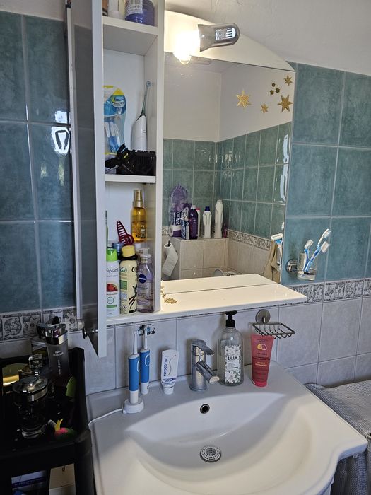 Set mobila de baie+ Lavoar+Baterie+ Oglinda