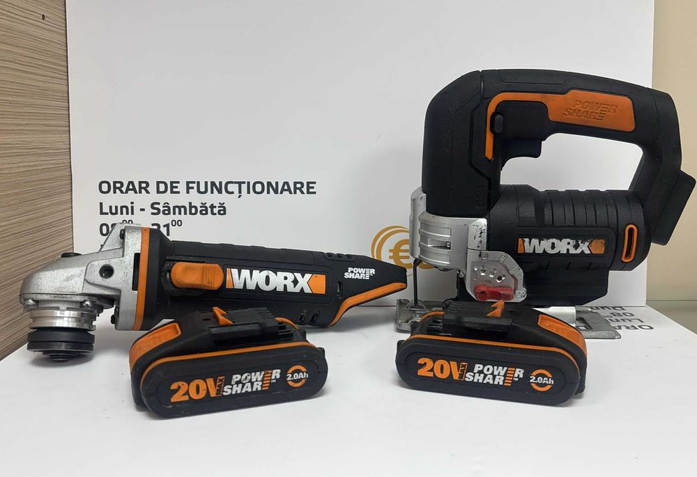 Set mașină de găurit și înșurubat Worx WX100 20V max. 30Nm