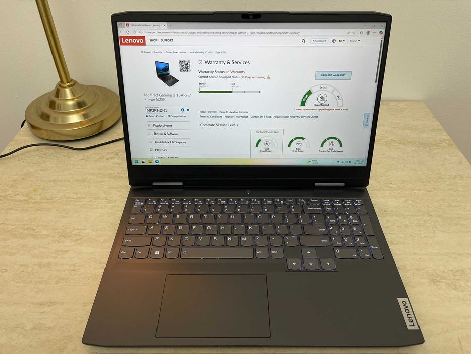 Laptop Lenovo IdeaPad Gaming 3 15ARH7 -nVidia RTX 3050 - Garantie