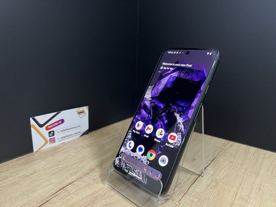 Google Pixel 8 128Gb Obsidian Second-Hand Bun 3 ani garanție, Telefoan
