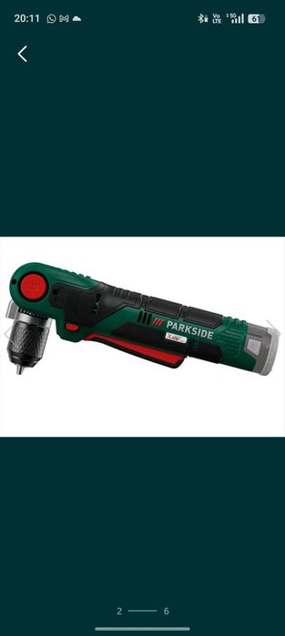 Mașină unghiulara parkside 12v fara accesorii