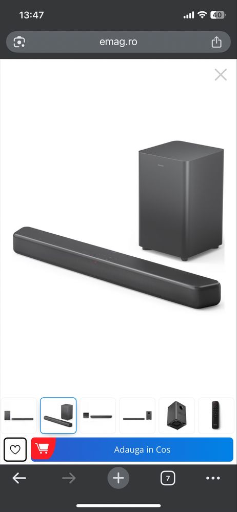 Soundbar philips tab6309/10 320w