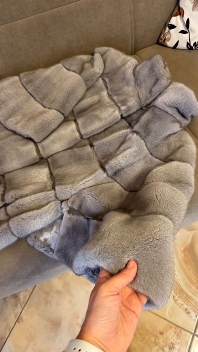 #100 Палто от норка.XL.Actors.Визон.Естествена кожа с косъм.