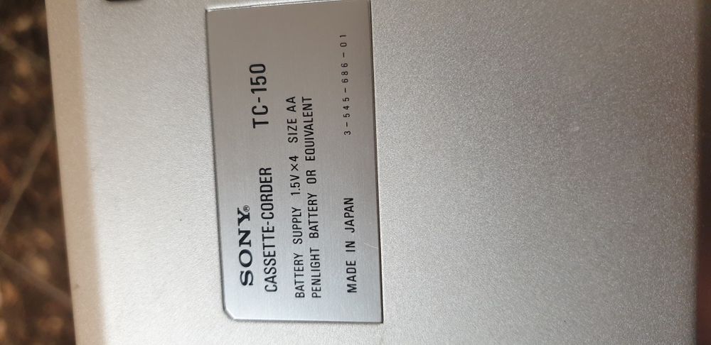 Reportofon casete Sony TC-150