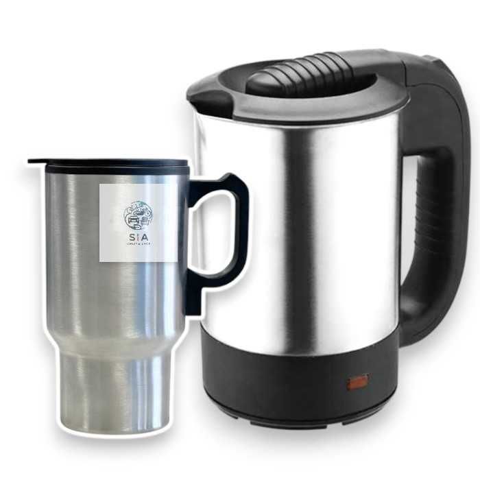 Термо кана или Чаша за кола, Универсална на 12V, 500/450мл