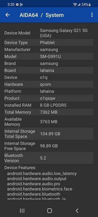 S21 AMERICANSKI (Snapdragon 888)