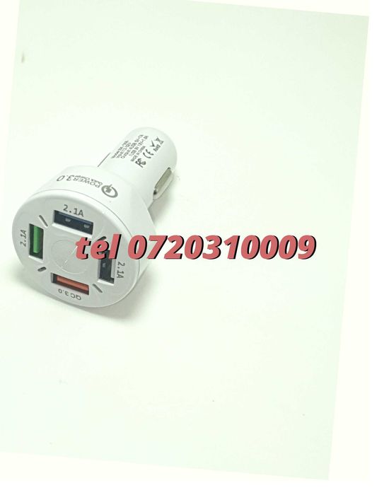 Superfastcharge Incarcator Auto Cu Patru Porturi Usb Partycharge