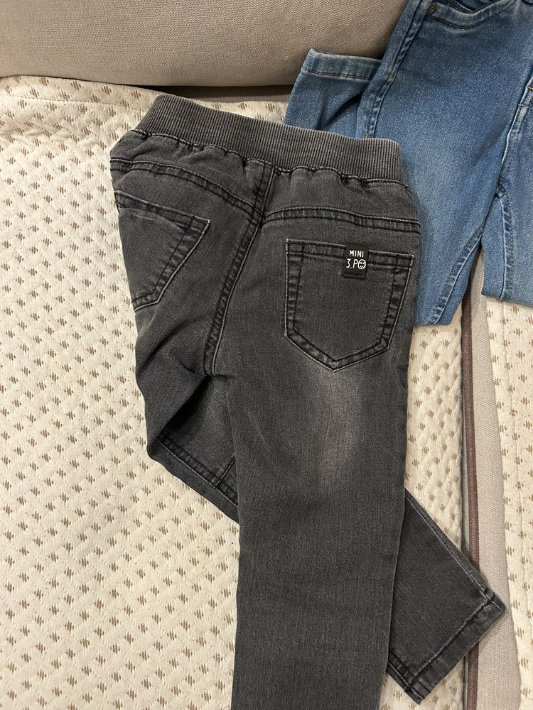 Дънки за момче слим фит H&M, Name it 98 размер сини, сиви