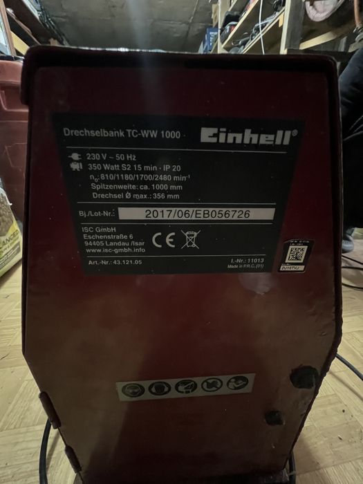 Дърводелски струг Einhell TC-WW 1000