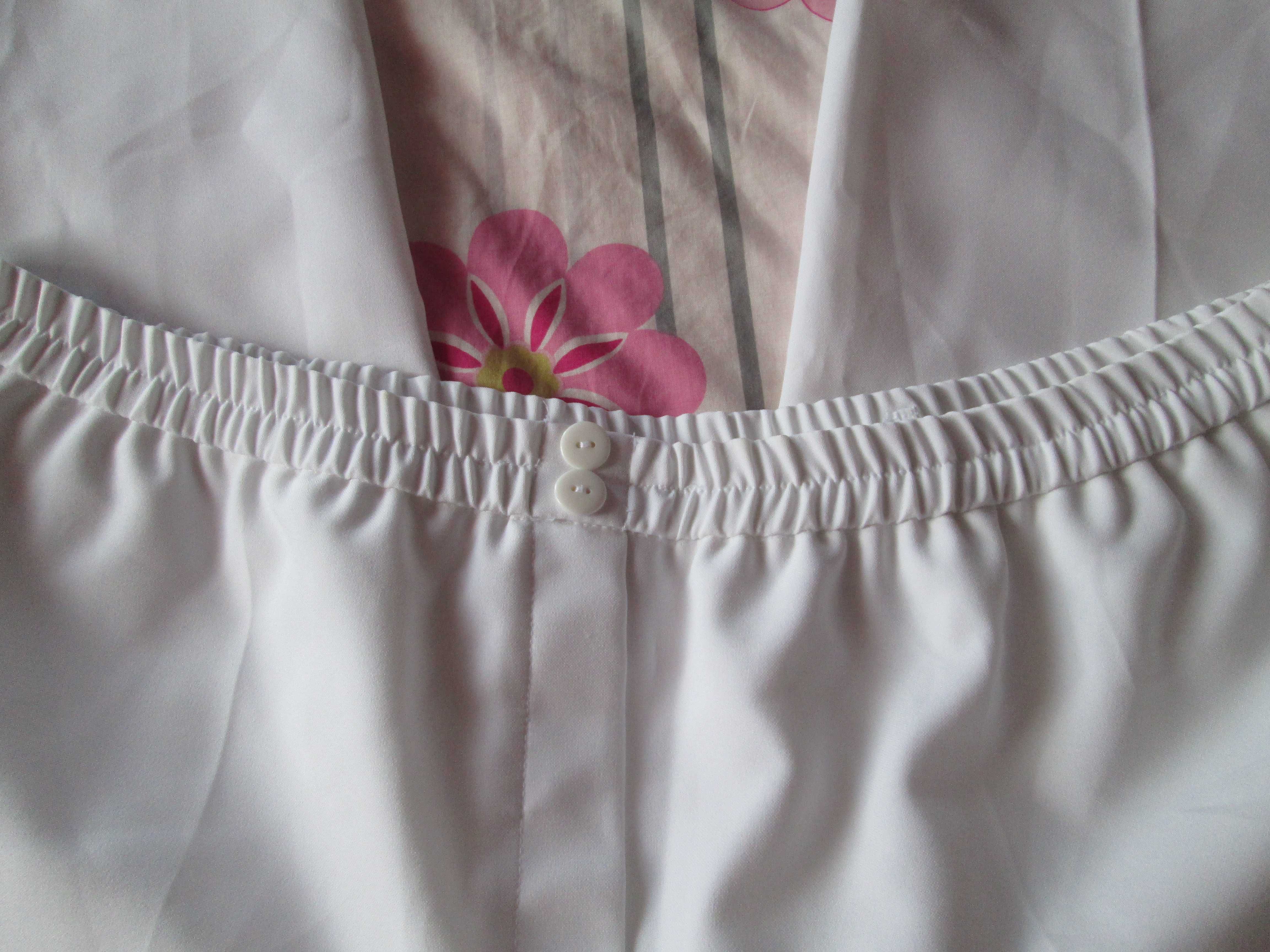 pantaloni albi de vara dame  extralarge