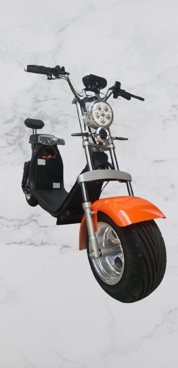 Scuter electric/Scooter Harley red flame