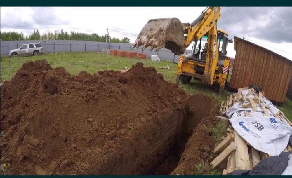 Капаем септик погреб котлован вывоз мусор и сносы домов вывоз снега