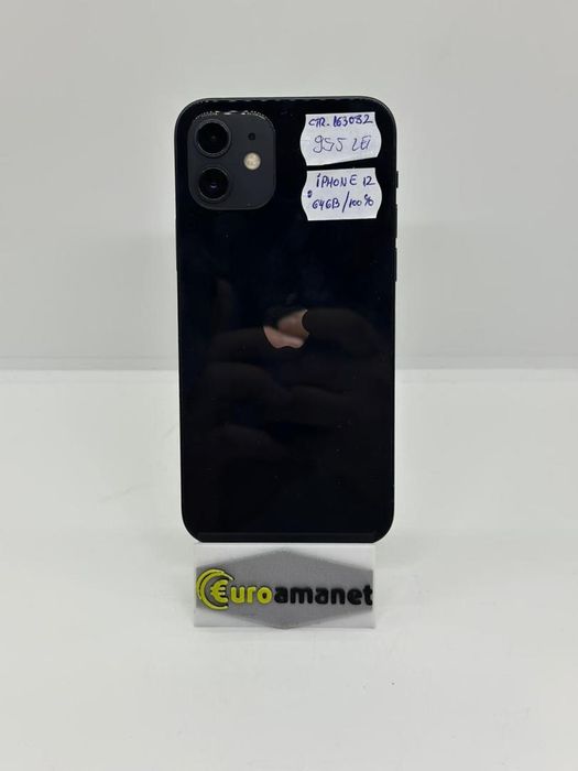 Telefon mobil Apple iPhone 12, 64GB, Baterie 100% -A-