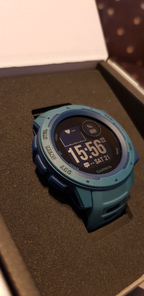 Ceas Smartwatch Garmin Instinct Lakeside Blue