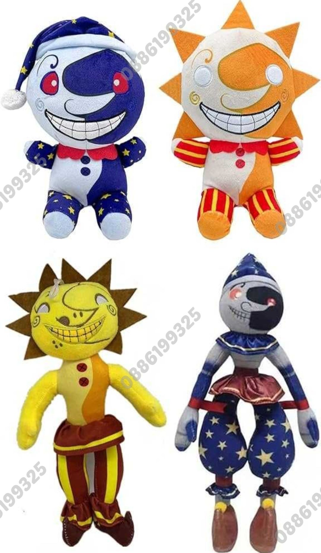 Плюшени играчки FNAF Sundrop and Moondrop Five Nights at Freddy's