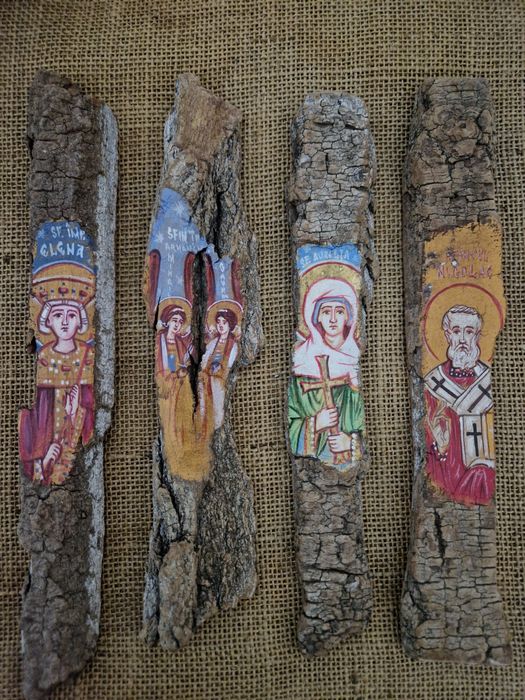 Picturi ortodoxe pe scoarta