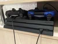 PlayStation 4 Pro (PS4 Pro) с 2 гемпадами и 6 играми