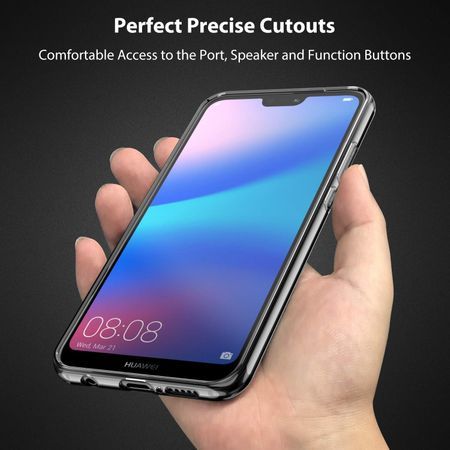 Husa pentru Huawei P20 Lite, GloMax Perfect Fit, Transparent