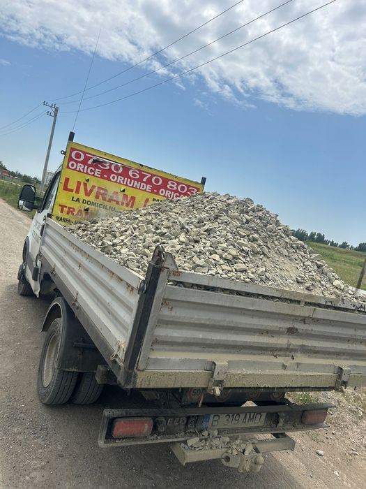 Nisip balast pietris margaritar pamant /teghes/ordoreanu/clinceni/buda