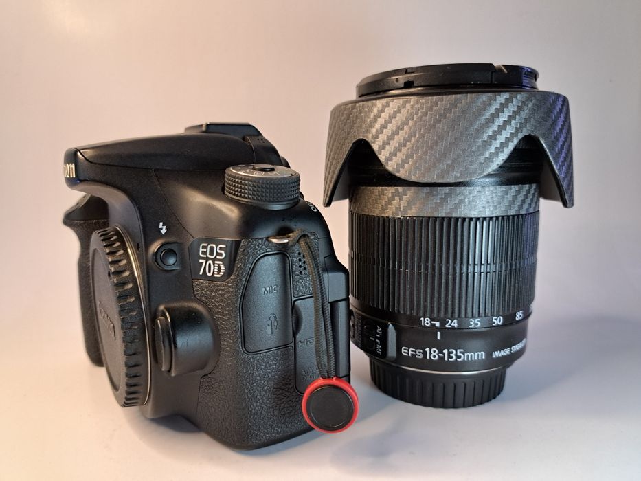 Canon 70D body + canon 18-135mm lens