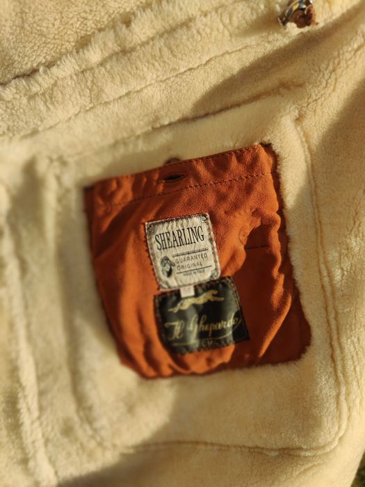 Cojoc barbat blana naturala miel XXL 2XL 3XL 54-56 NOU Maro Shearling