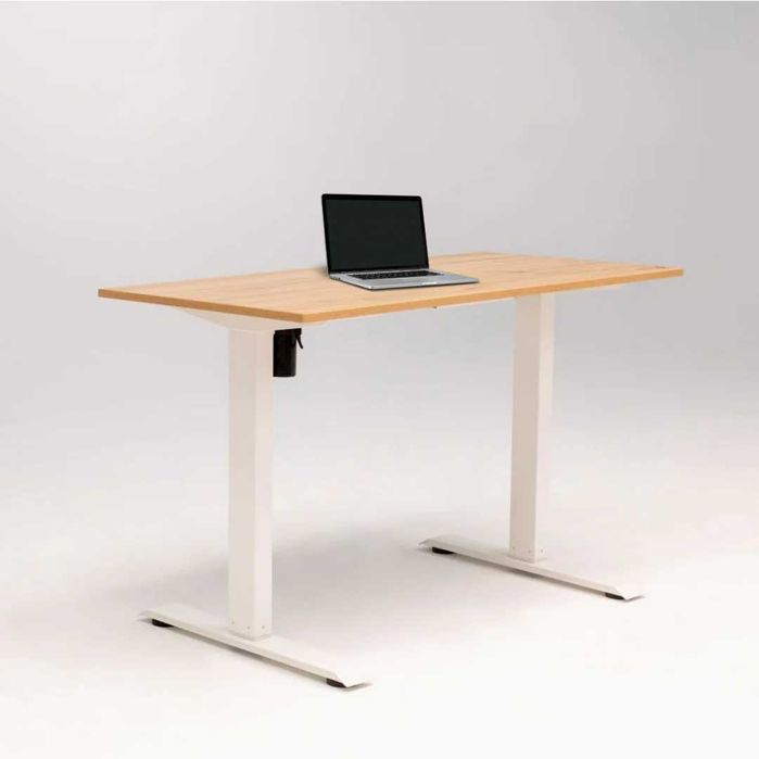 Birou electric IntelliDesk, blat stejar 120x60 digital cu memorie