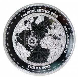 Moneda Terra de argint an 2022 de 1 uncie (31.10 g)