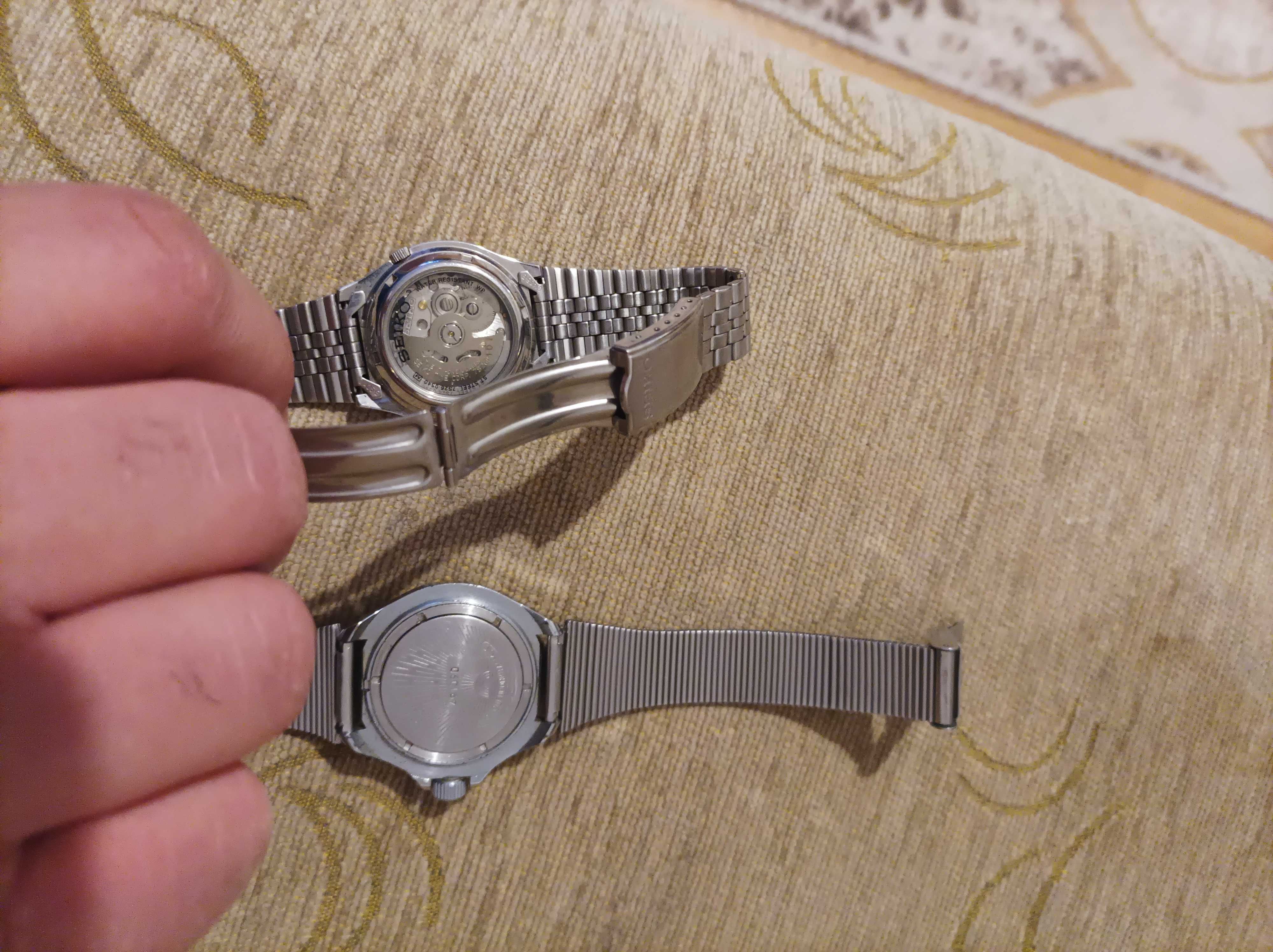 Часовник Seiko Automatic и Командирски часовник "Восток"