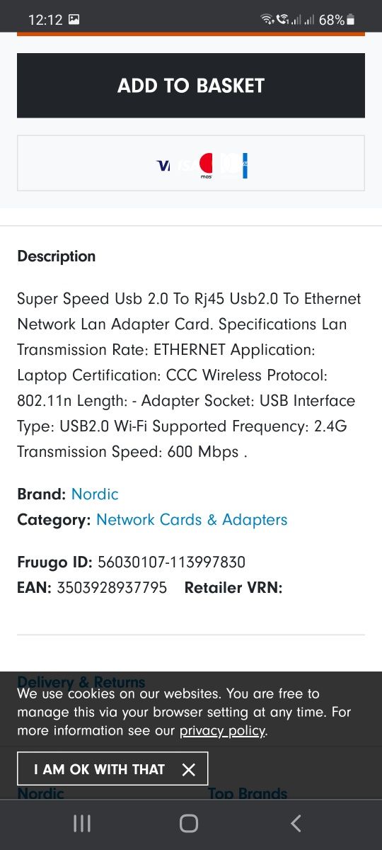 Placa de rețea adaptor Ethernet de viteza QTS1081B - 30 lei