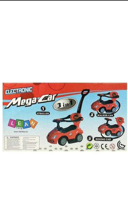 Jezdzik 3w1 Mega Car