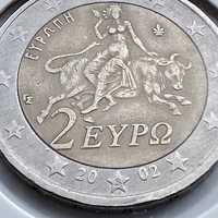 Monede de 2 euro 2002 Grecia rare de colectie pret redus la 99 lei