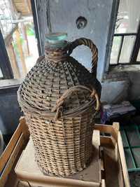 Стара плетена дамаджана - 25 литра