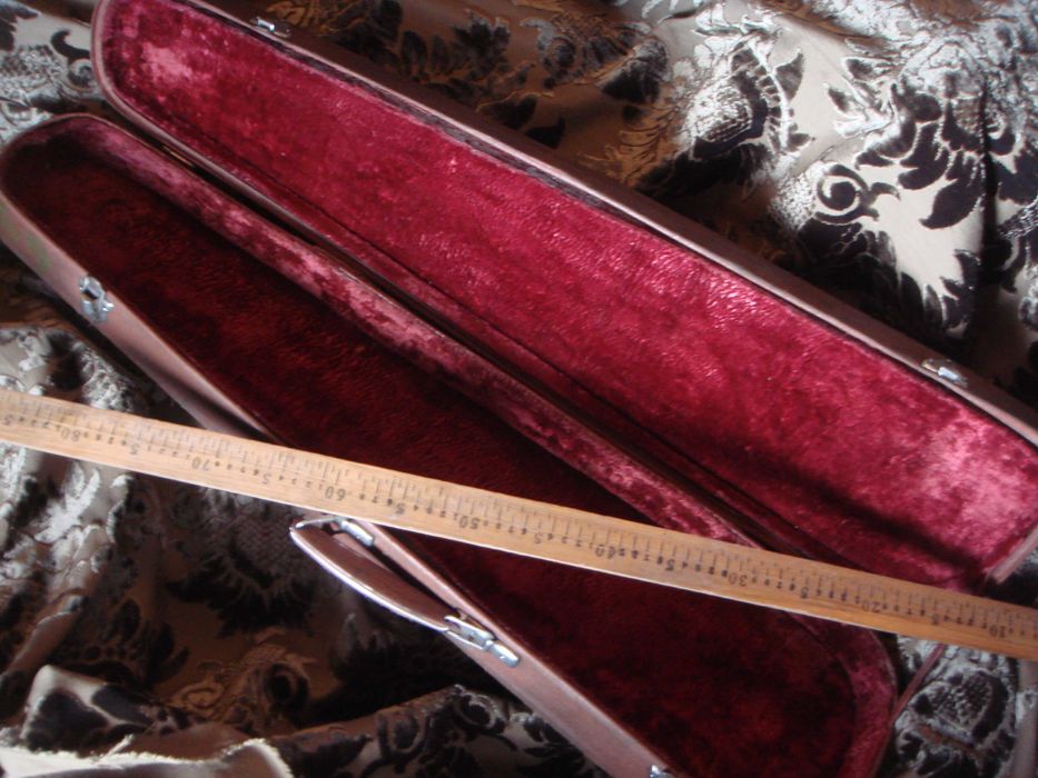 Чехол чемодан  для инструмента 85см на 25 см  старинный 1950-х годов