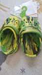 Saboti slingback Crocs kaki C5, noi cu eticheta